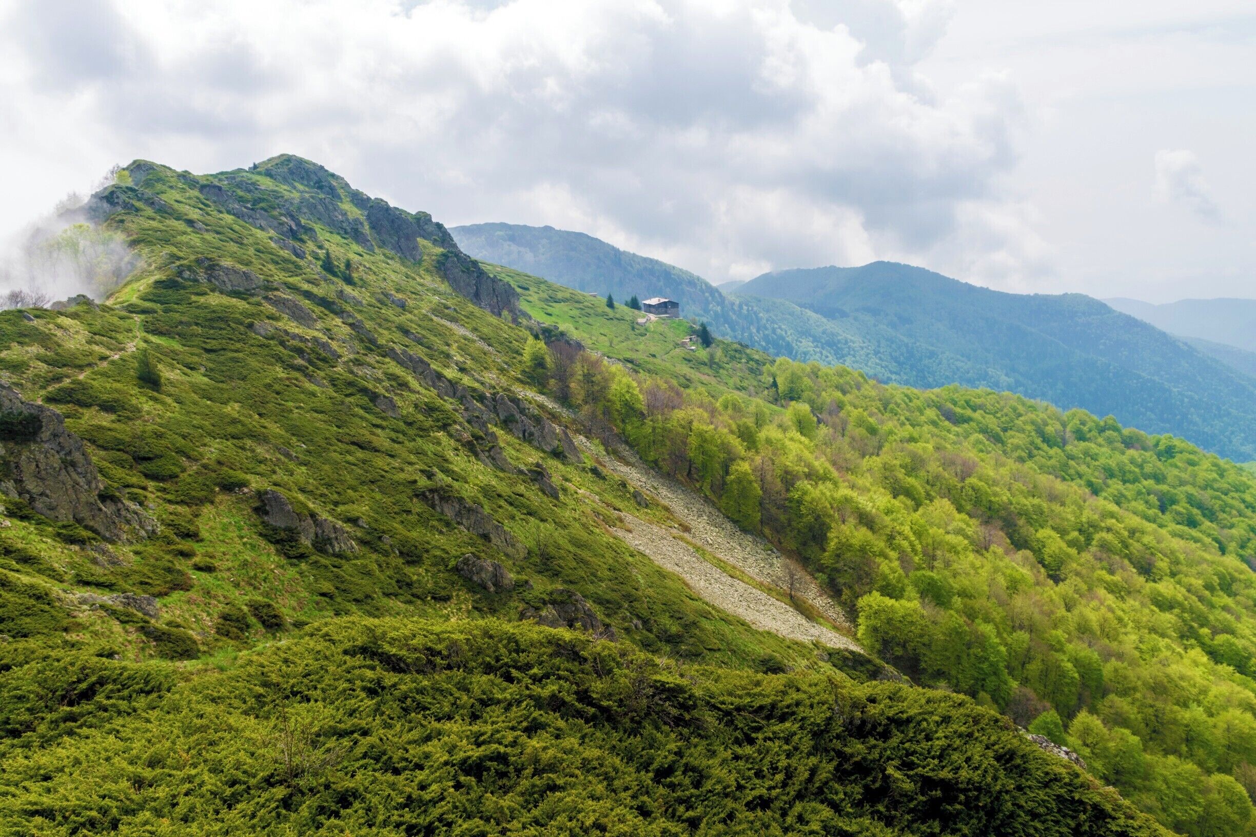 "Kozia stena" hut in "Stara planina" mountain. The picture was taken on the path to "Eho" hut. #Hiking #Bulgaria #NationalPark
