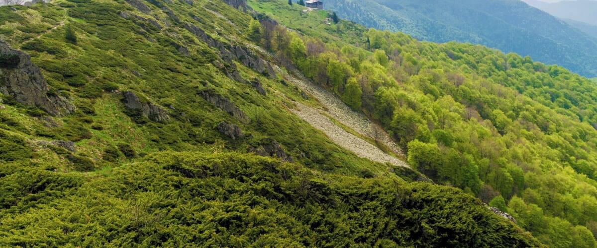 "Kozia stena" hut in "Stara planina" mountain. The picture was taken on the path to "Eho" hut. #Hiking #Bulgaria #NationalPark