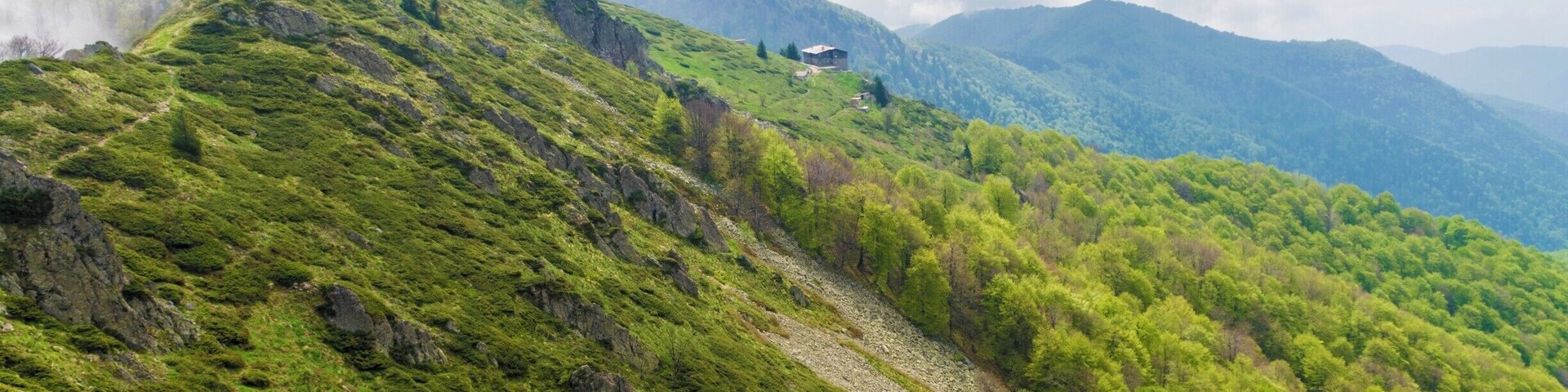 "Kozia stena" hut in "Stara planina" mountain. The picture was taken on the path to "Eho" hut. #Hiking #Bulgaria #NationalPark