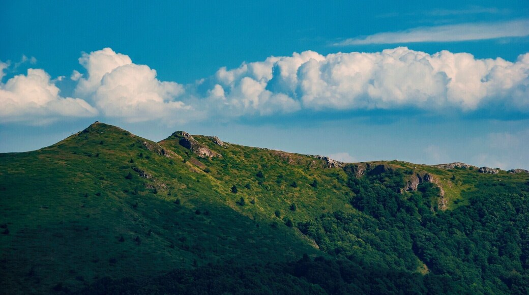 Beklemeto Pass or Troyan Pass is a mountain pass in the Bulgarian Balkan Mountains at 1520 meters above sea level.
On one of the peaks near the pass there is a monument named "Arc of Liberty", dedicated to the victory of the Russian army in January 1878 capturing the pass, leading to the liberation of Bulgaria from Ottoman regime. The monument also commemorates the Bulgarian - Russian unity following World War II.