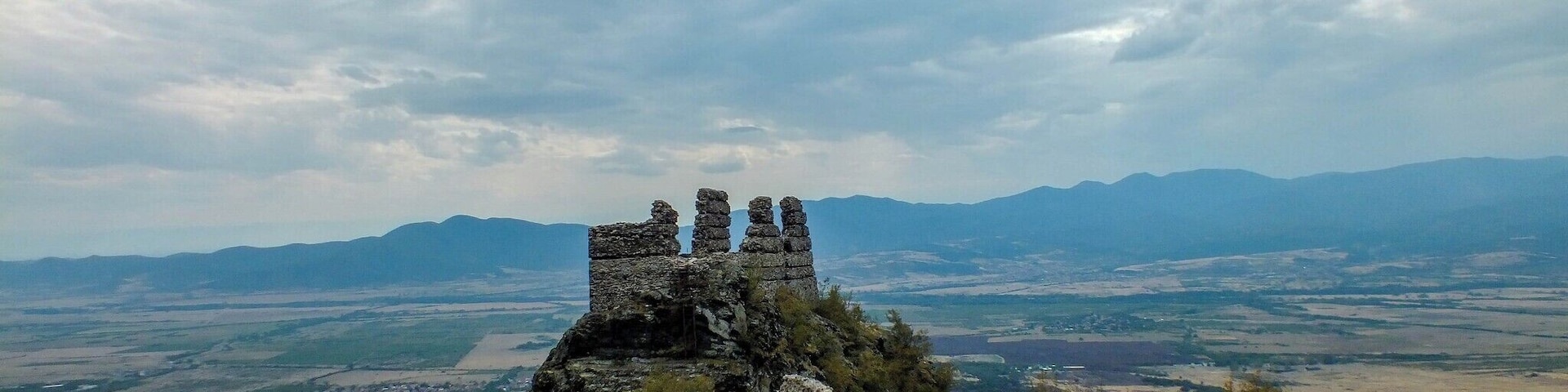 The Anevo Fortress (Bulgarian: Аневско кале, Anevsko kale) or Kopsis (Копсис) is a medieval castle in central Bulgaria, the ruins of which are located some 3 kilometres (1.9 mi) from the village of Anevo in Sopot Municipality, Plovdiv Province.
Constructed in the first half of the 12th century, it lies on a steep hilltop at the southern foot of the Balkan Mountains, not far from the Stryama river. In the end of the 13th century, the fortress was the capital of a small short-lived quasi-independent domain ruled by the brothers of Tsar Smilets of Bulgaria, Voysil and Radoslav.