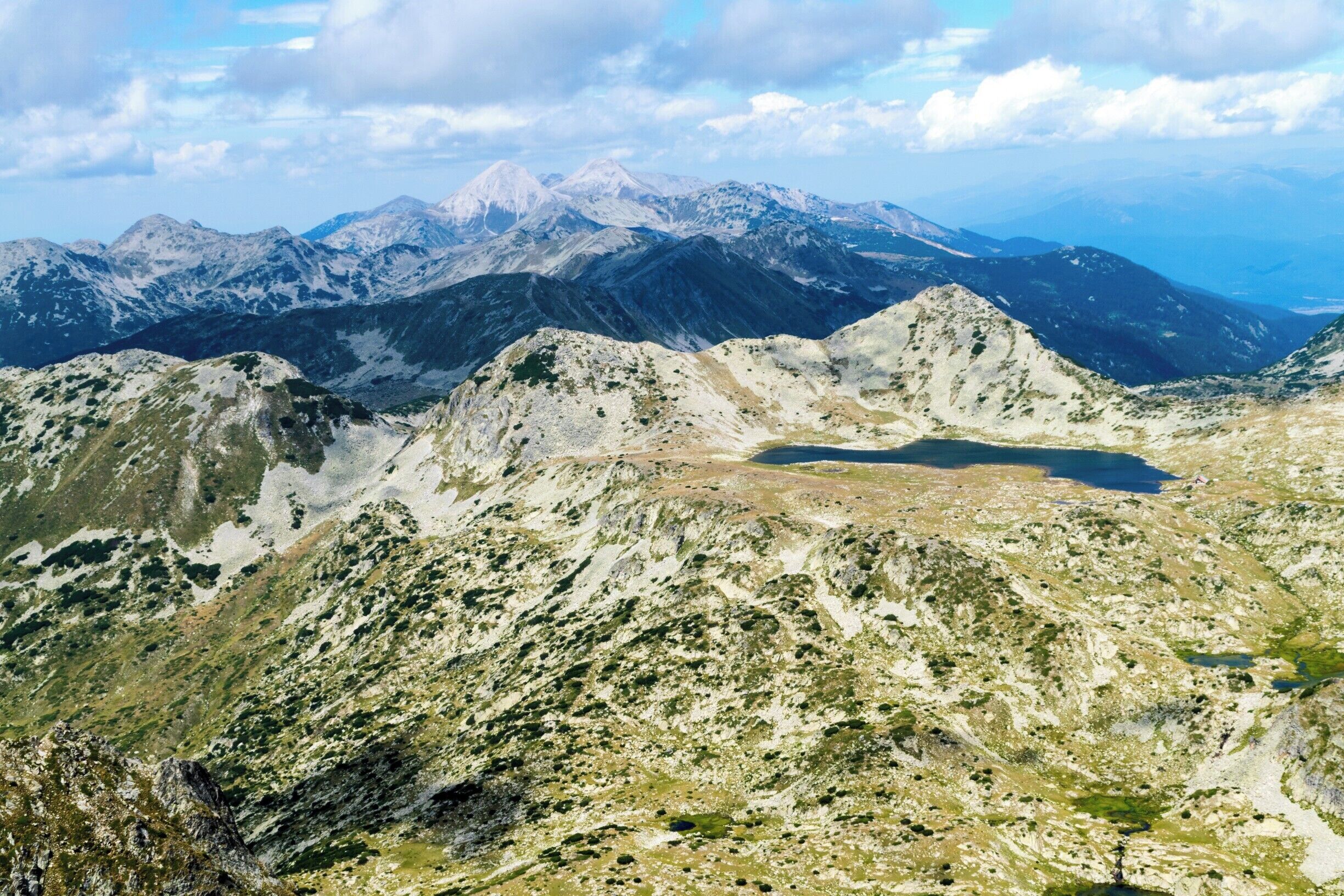 On Kamenitza peak (2822 m.) at Pirin national park. The lake on the photo is "Tevno ezero". #mountain #hiking #peak #Bulgaria #Pirin