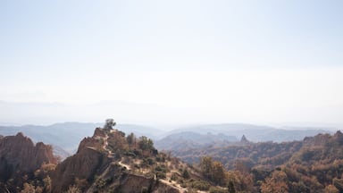 Melnik pyramides in sout east of Bulgaria, beautiful landscape for hiking