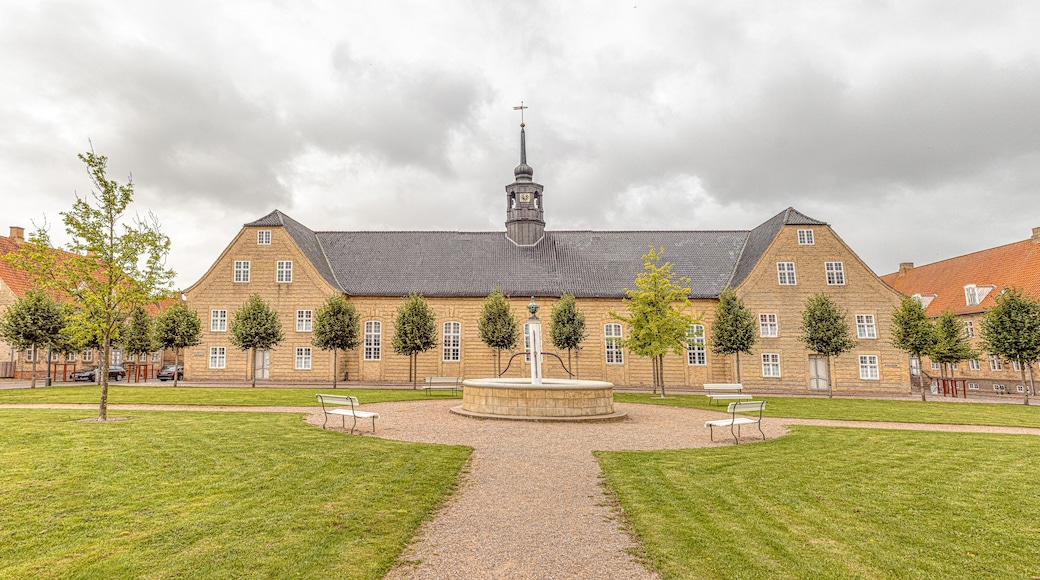 salshuset a Moravian Church in the protestant Settlement Christiansfeld