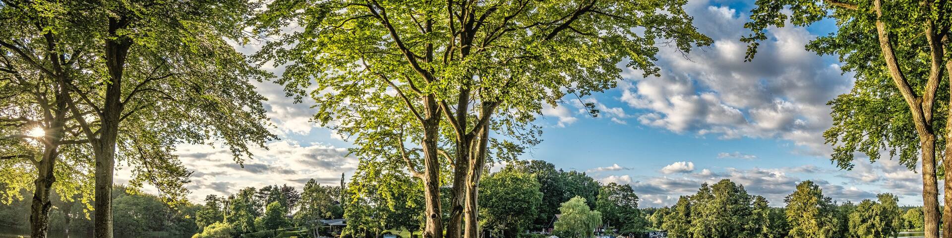 Ry Silkeborg camping grounds Skyttehuset in the Danish Lake District, Denmark