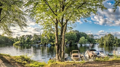 Ry Silkeborg camping grounds Skyttehuset in the Danish Lake District, Denmark