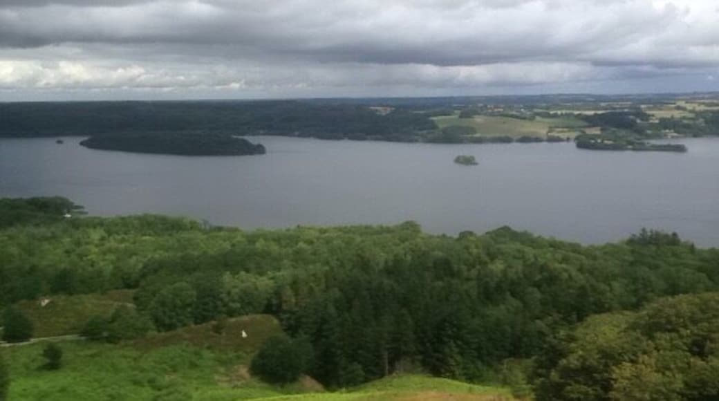 View from Himmelbjerget a typical Danish summer day