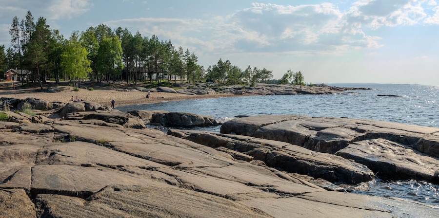 Fäboda beach on the west coast of Finland, Pietarsaari