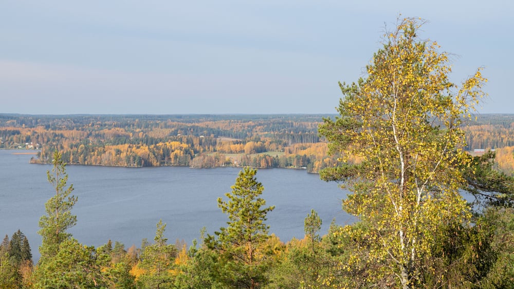 Autumn view from The Devil's Mountain, Sastamala, Finland
