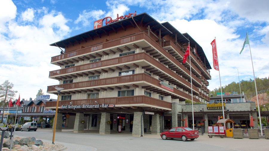 Rukatunturi which includes a small town or village, a hotel and street scenes