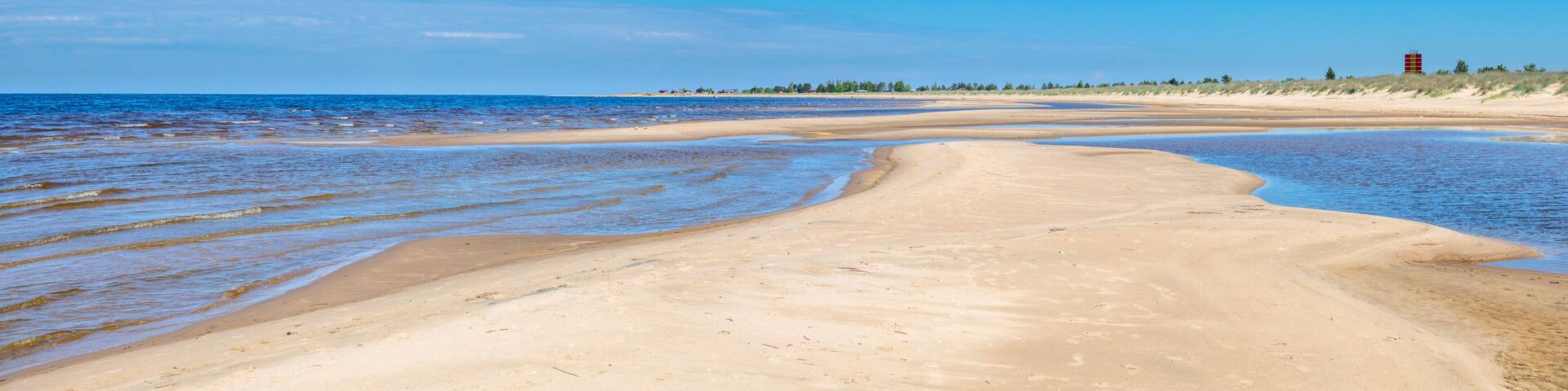 Beaches and dunes of Vihaspauha beach in Kalajoki, Finland