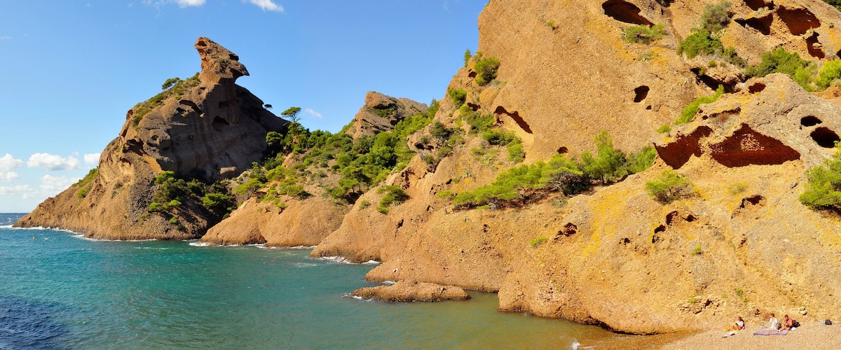The calanque of Figuerolles, in the municipality of La Ciotat (Bouches-du-Rhône, Provence-Alpes-Côte d’Azur, France).