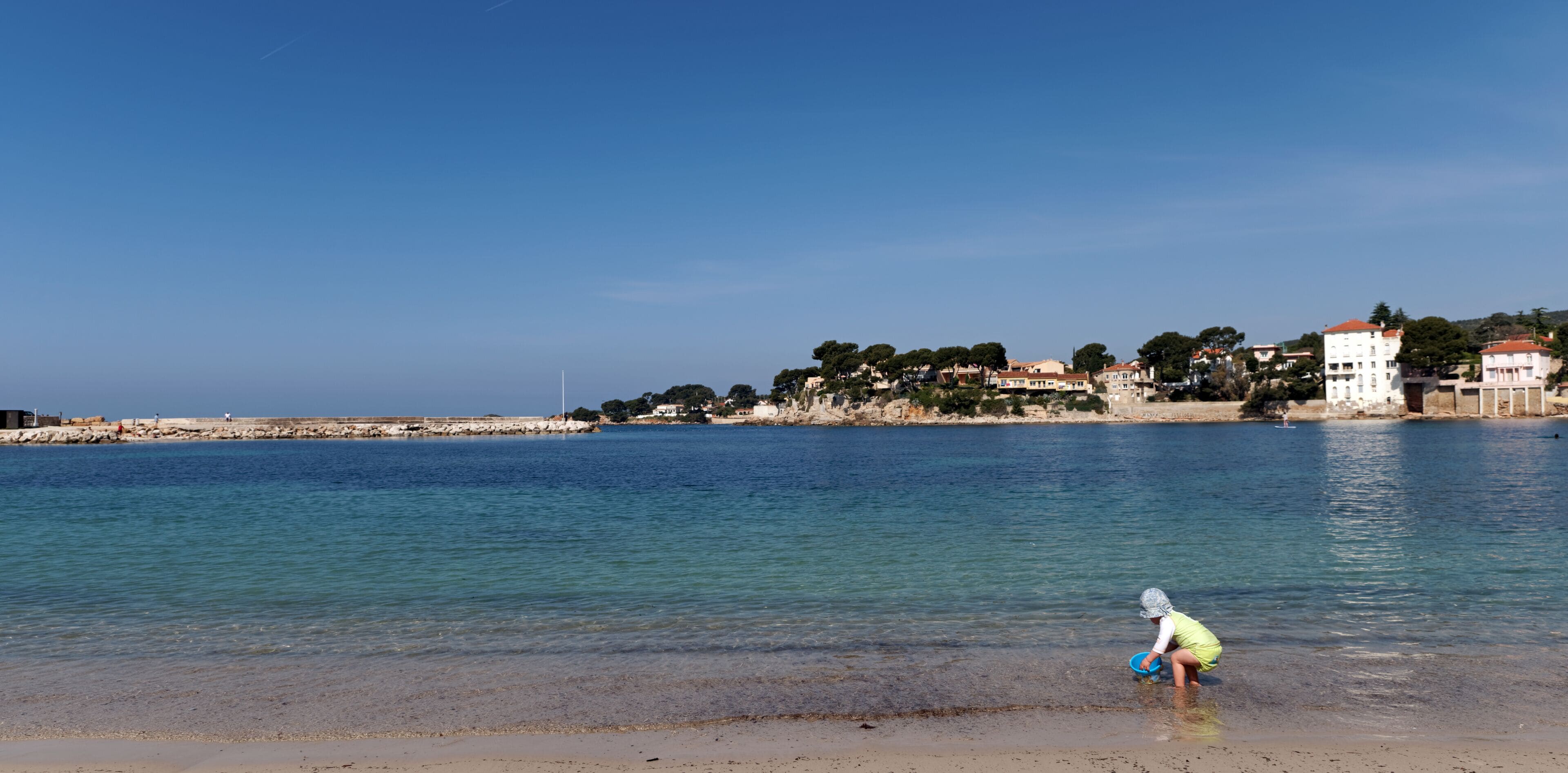 Cassis beach in the french riviera