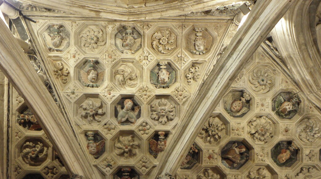 Intérieur de l'église notre-Dame-des-Marais de La Ferté-Bernard (72). Voûtes.
