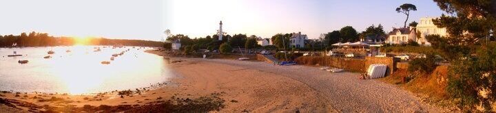 Lovely sunset on the beach 