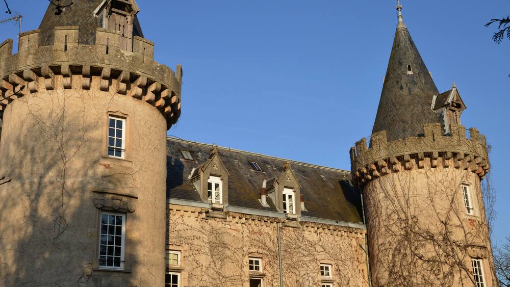 Saone et Loire, the picturesque castle of Bellecroix in Chagny