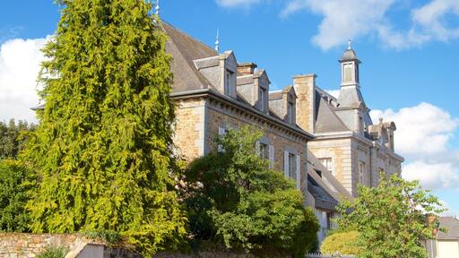 Combourg which includes a city and heritage elements