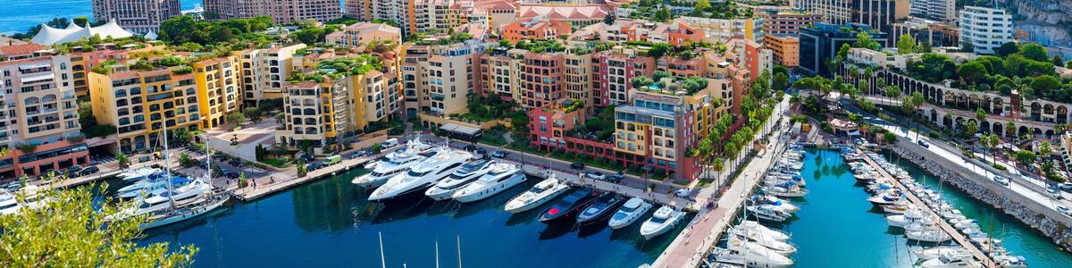 Panorama of Monaco from a height..