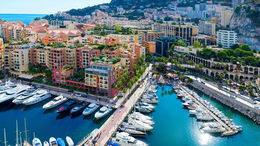 Panorama of Monaco from a height..
