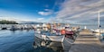 Small fishing port and marina of La Madrague de Giens, Hyères, Côte d’Azur, France