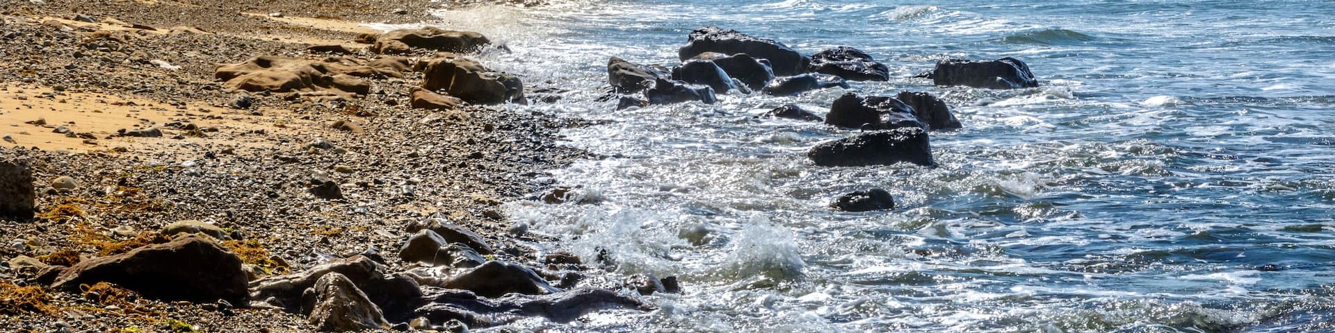 Atlantic coast at Jard-sur-Mer, Vendee, france