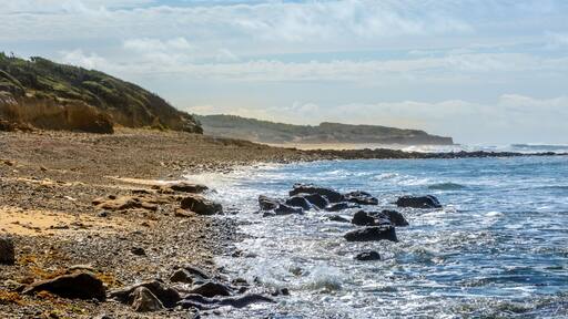 Atlantic coast at Jard-sur-Mer, Vendee, france