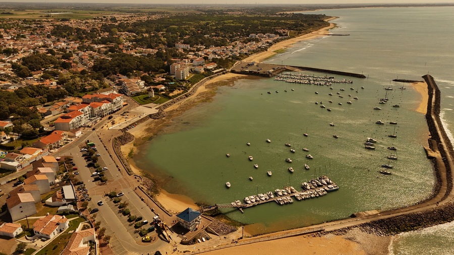 Vue aérienne de Jard-sur-mer