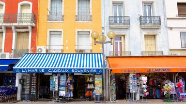 SĂšte which includes shopping and street scenes