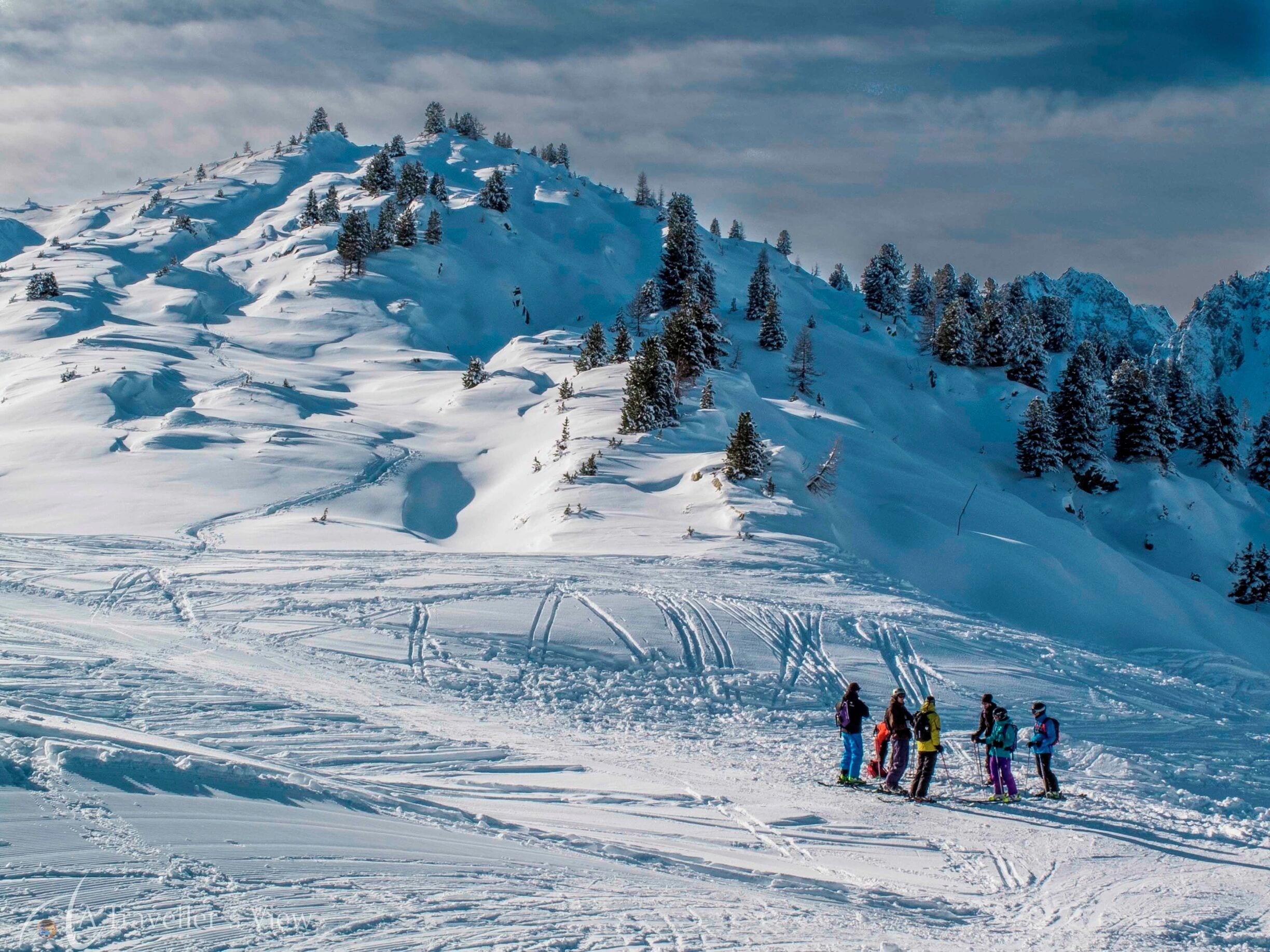 Skiers getting ready for their fix. Le Prarion is a very popular ski area in Les Houches because of the beautiful runs between the trees and the slopes that are not too steep for beginners.

#Snow.