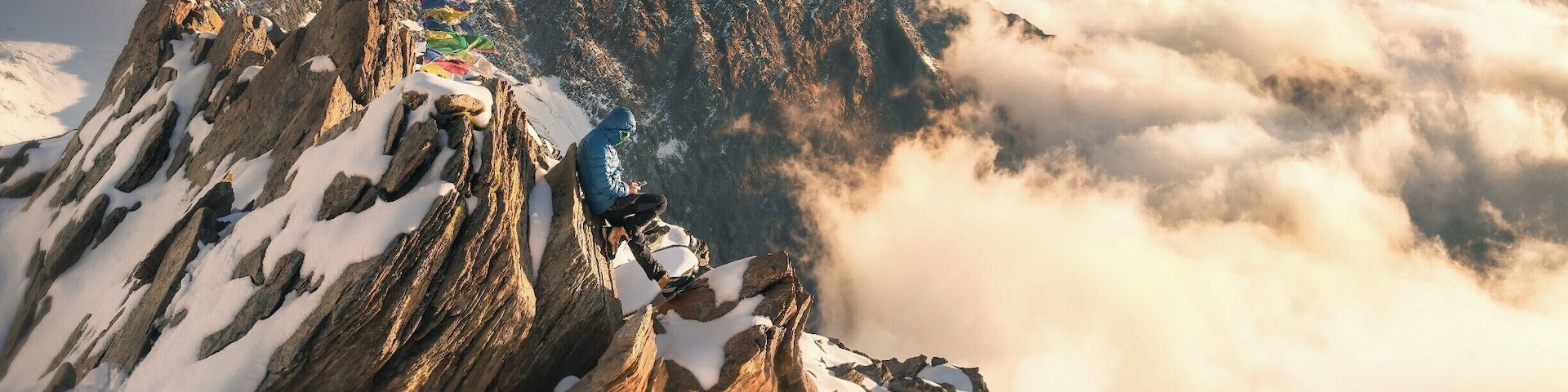 The stunning sight on Refuge de Tete Rousse.