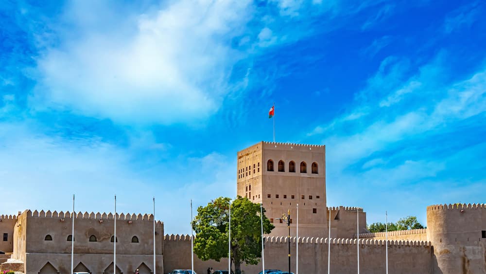 The fort at Al-Hujrah in Sohar, Oman
