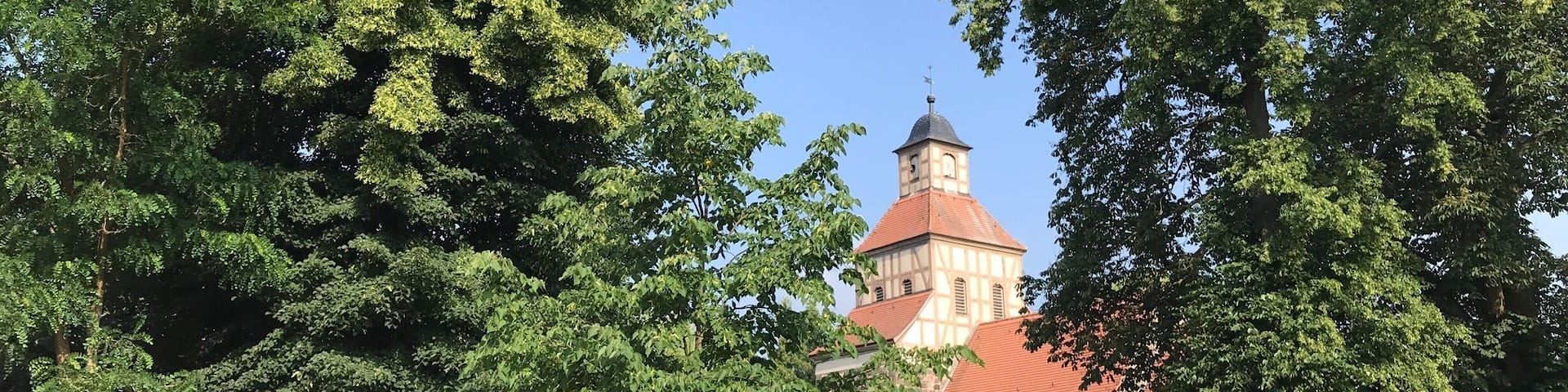 Romantic old church in a romantic old village.