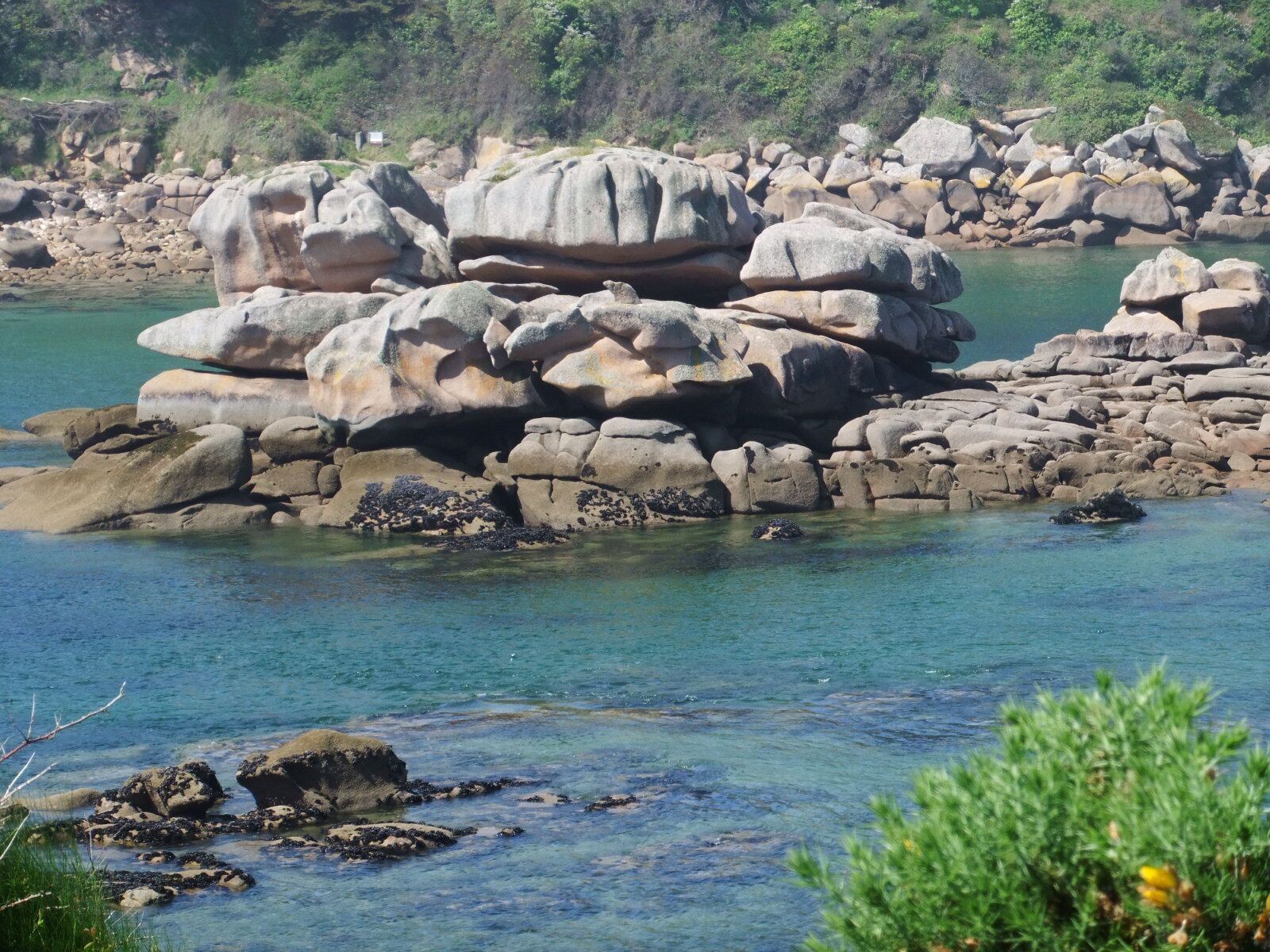 A pile of Rocks in the Sea