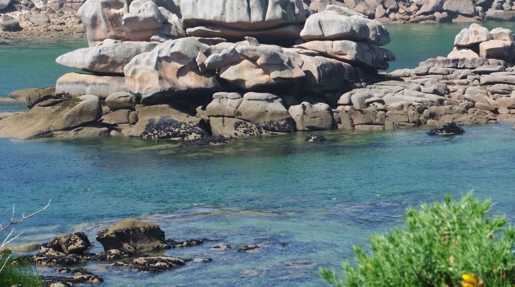 A pile of Rocks in the Sea
