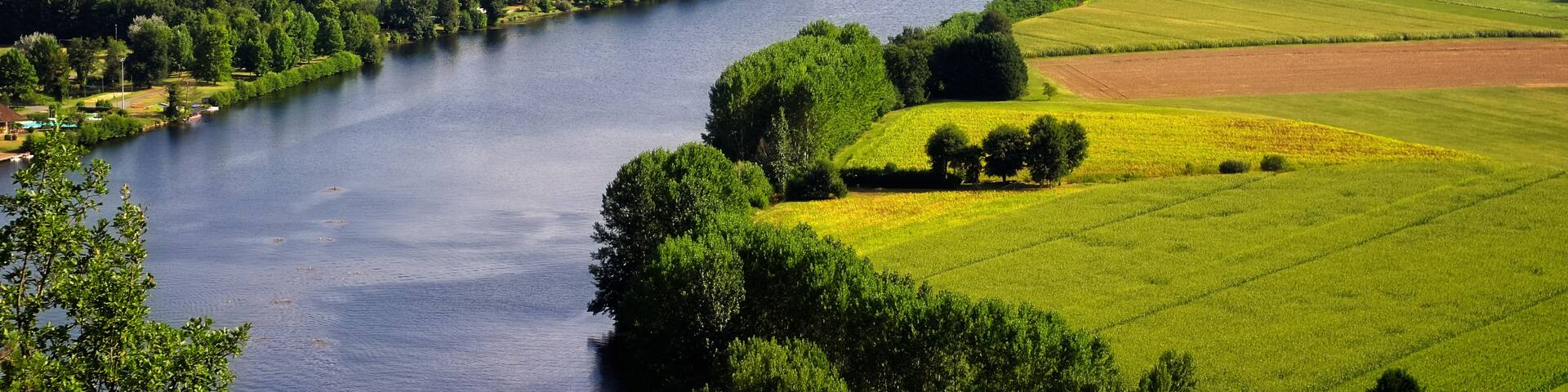 Dordogne river, Cingle de Tremolat point, France