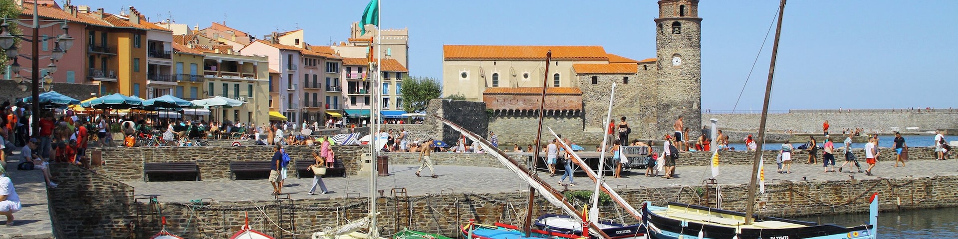 The beautiful port of Collioure, a great place to relax and wander around.
