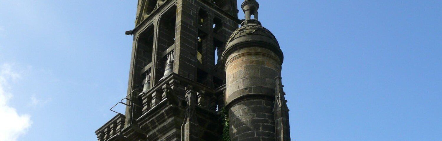 Our-Lady-of-Rumengol's church of Le Faou (Finistère, Bretagne, France).