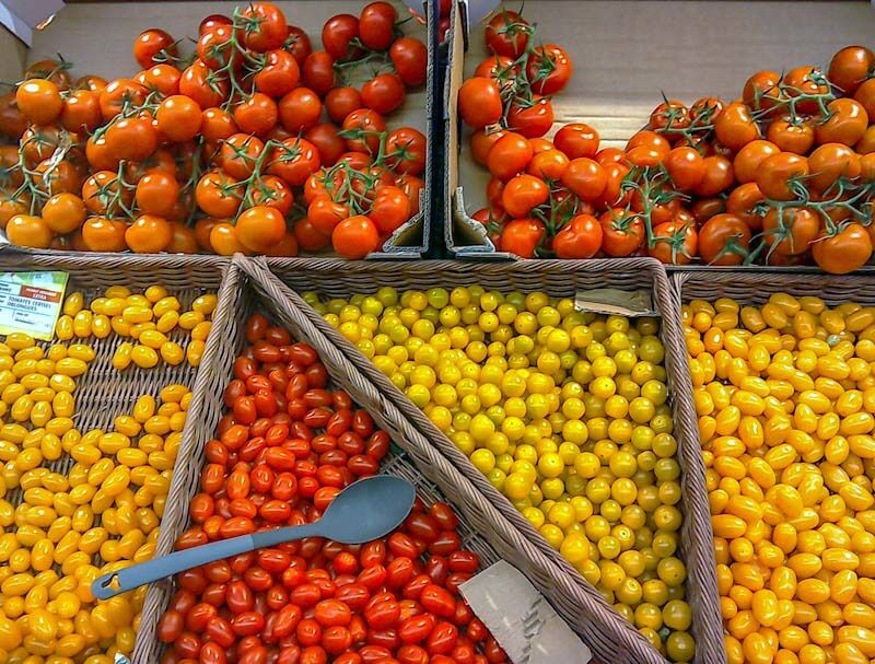 Tomatoes for sale in a large French Hypermarket. #Trovember