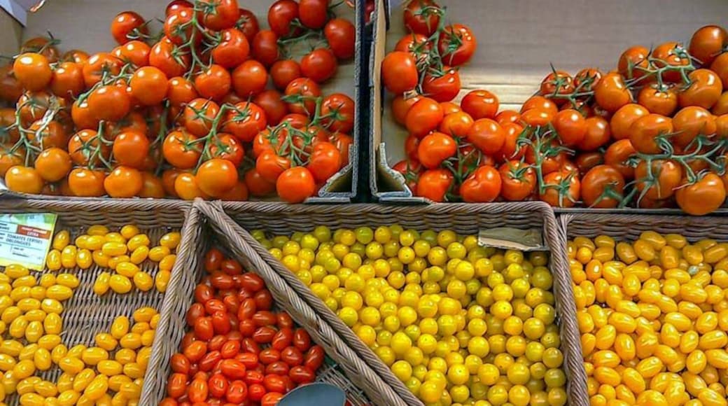 Tomatoes for sale in a large French Hypermarket. #Trovember