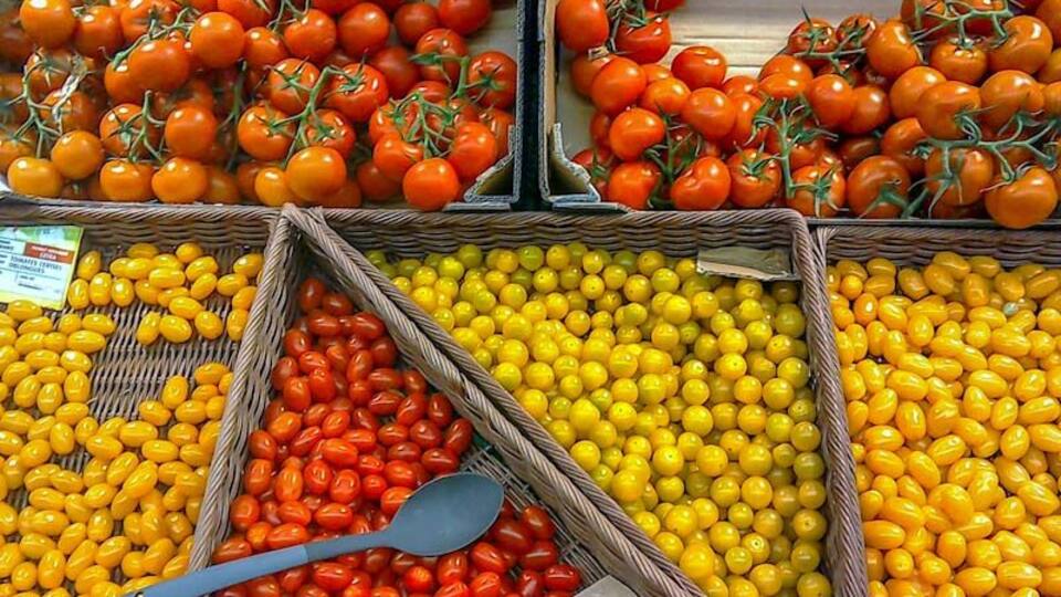 Tomatoes for sale in a large French Hypermarket. #Trovember