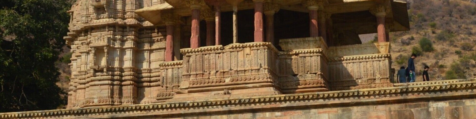 This is the temple inside bhangarh fort. It is near sariska tiger reserve. Known as the most haunted place of India. It is a stunning site.