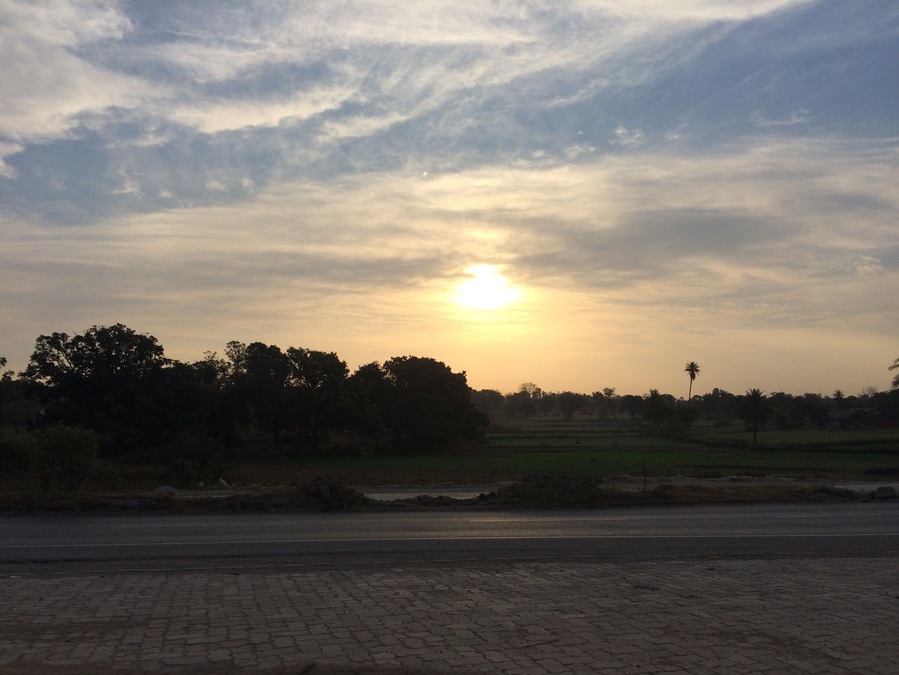 On the way NH8, India ...