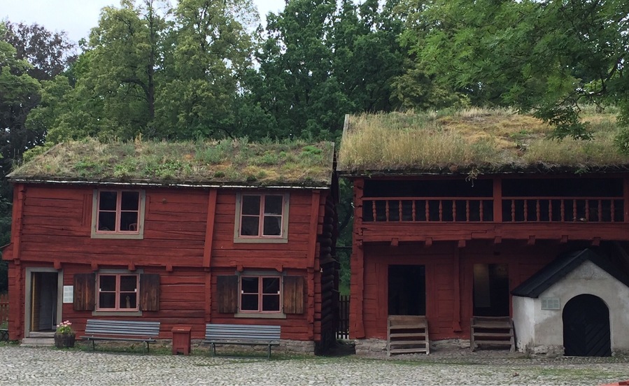 Typica old Swedish house in Örebro