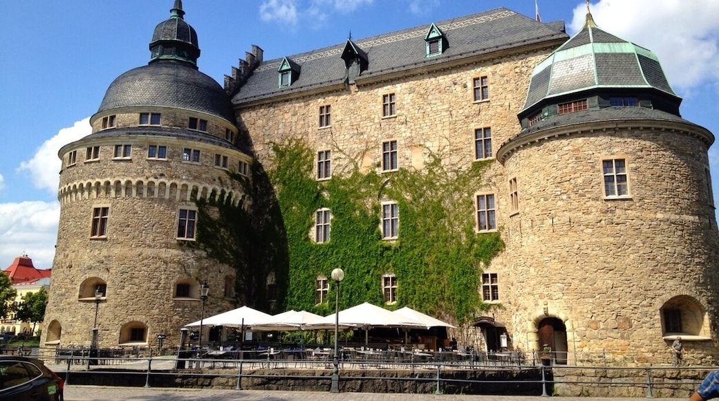 Orebro castle. Orebro offers lots of open spaces and green areas. Beautiful city