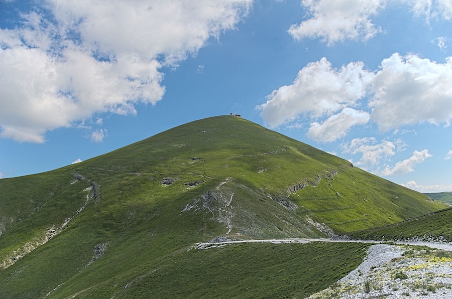 Il Monte Terminilletto visto dal Monte Terminilluccio - Monti Reatini - provincia di Rieti, Lazio, Italia