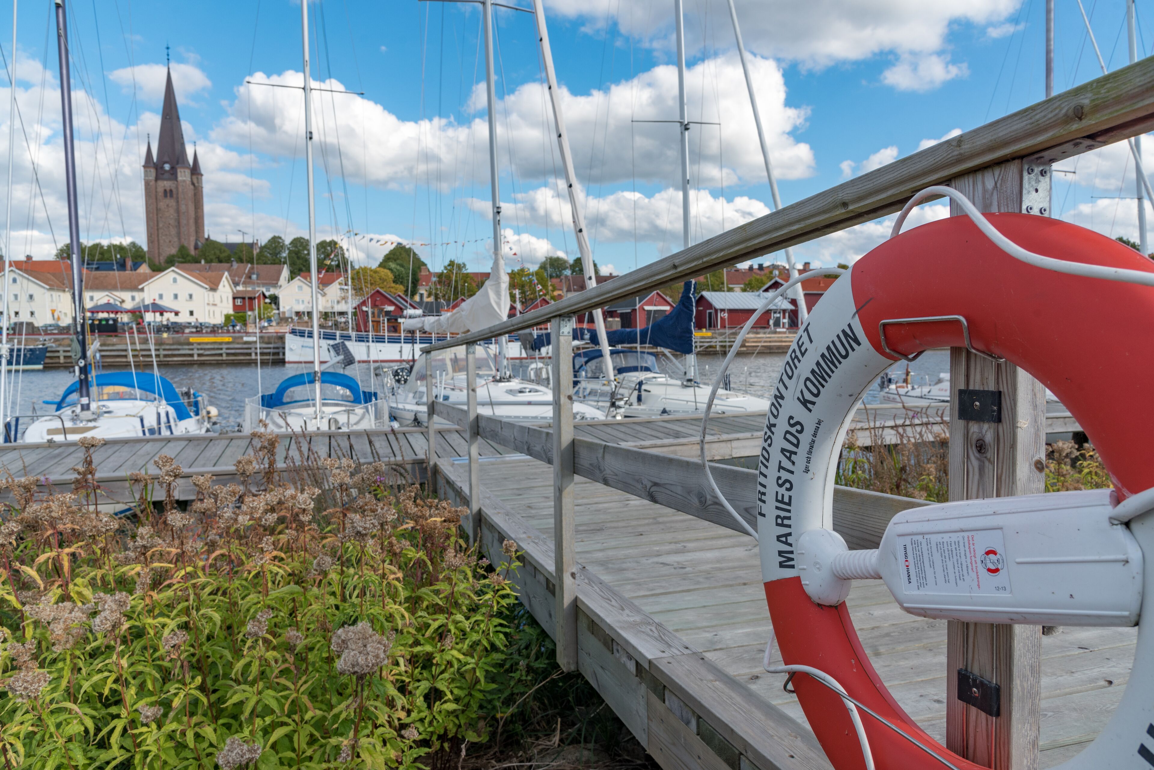 Mariestad the port church and town september 8 2018