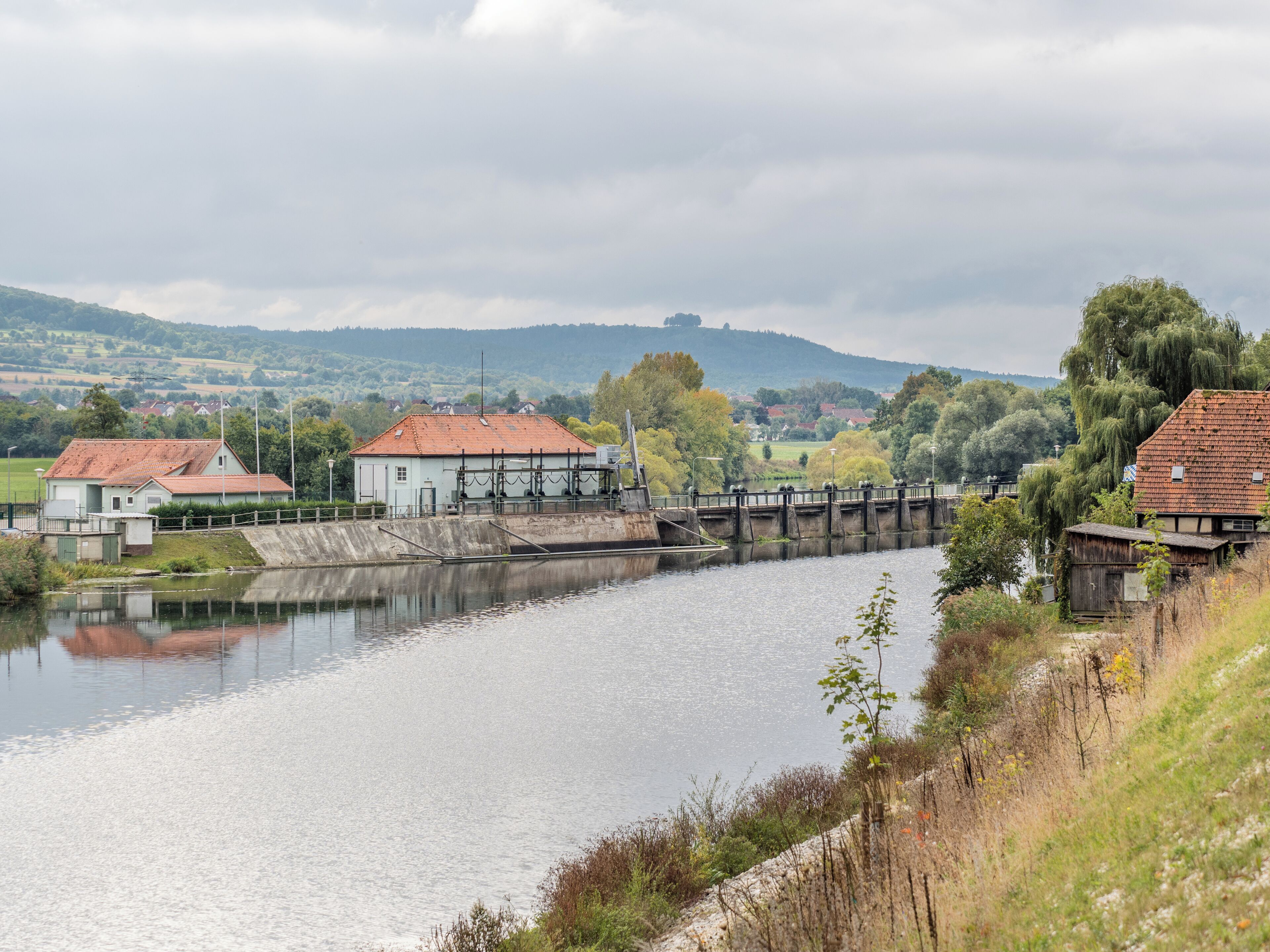 Hydroelectric power plant in Hausen near Bad Staffelstein
