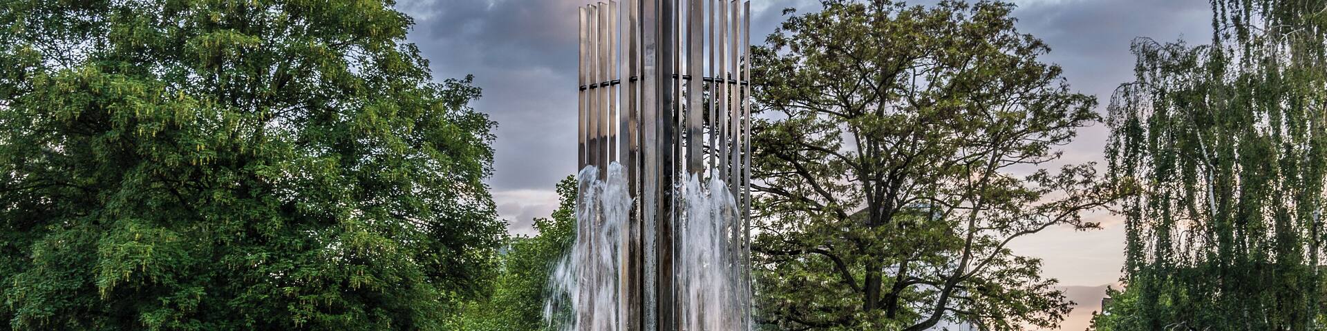 Theater fountain in Schweinfurt.