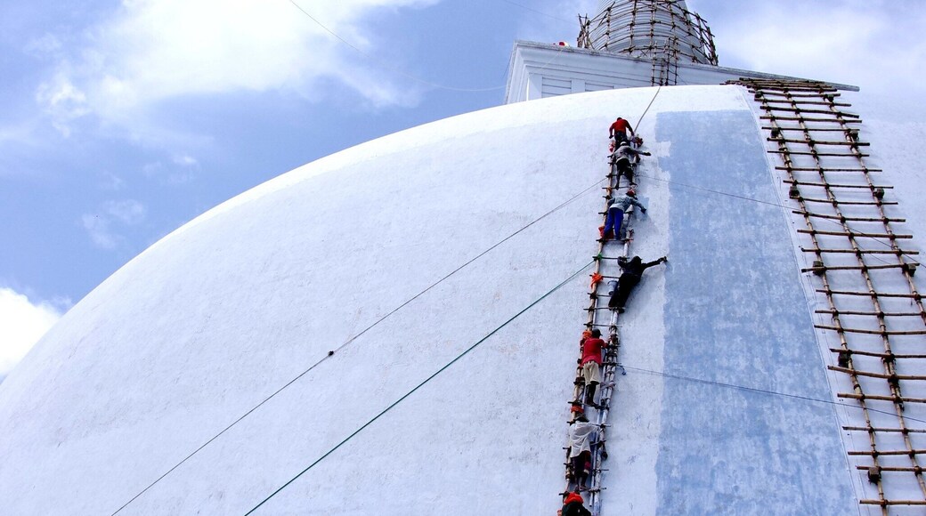 Ruwanweli Saya Dagoba , Anuradhapura , Sri Lanka
During repair work.