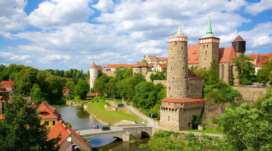 Bautzen featuring château or palace and a small town or village